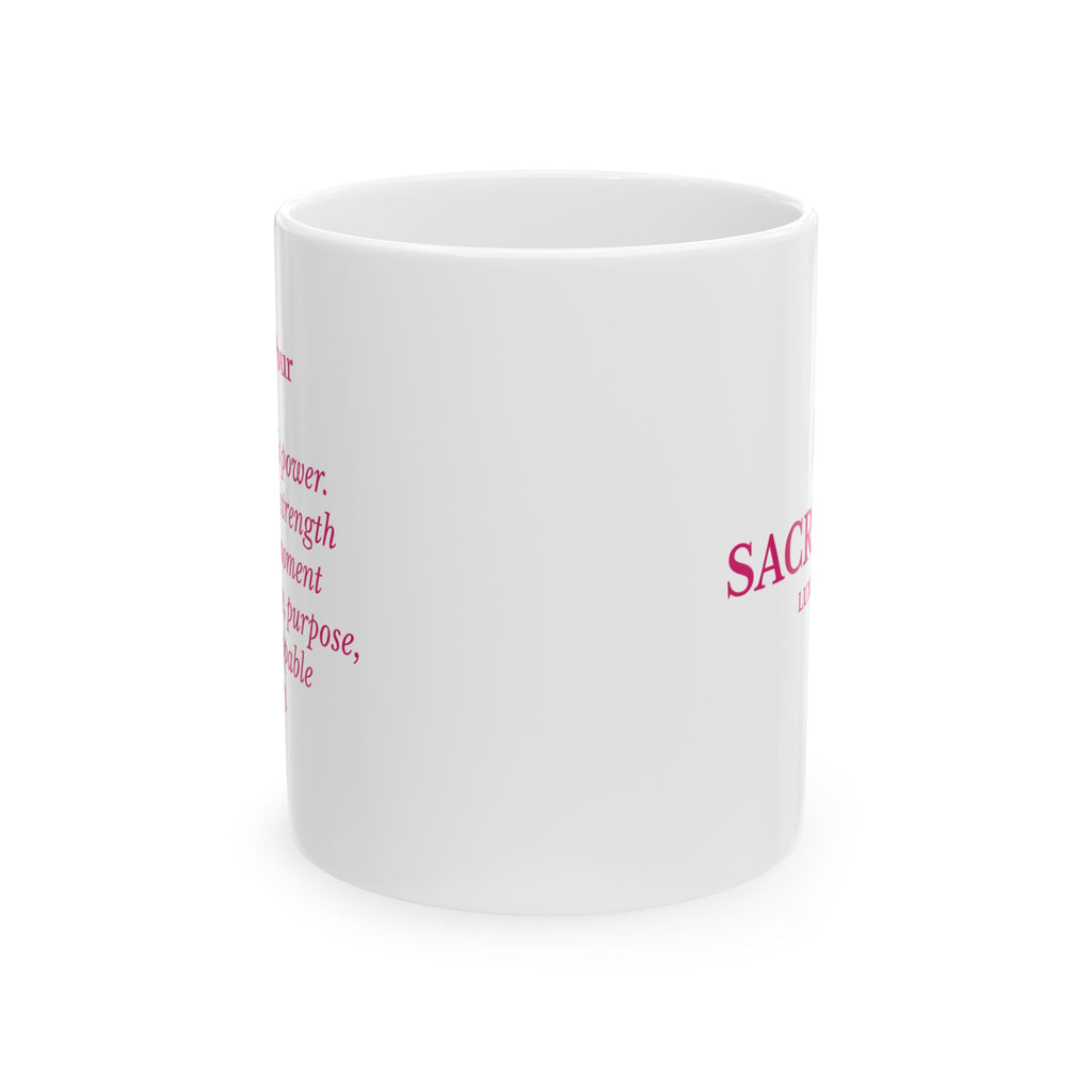 Power Pour Inspirational Ceramic Mug 11oz
