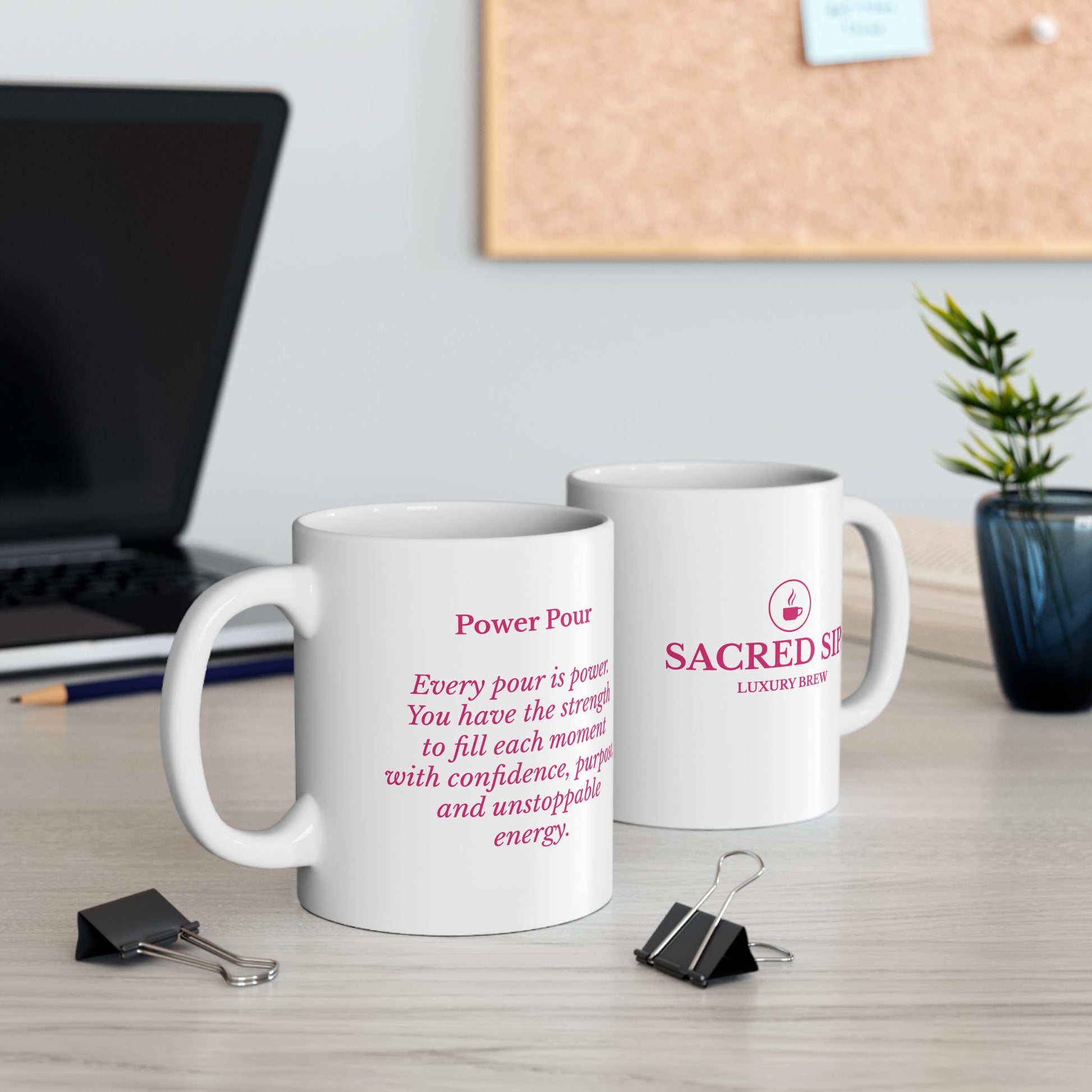 Power Pour Inspirational Ceramic Mug 11oz